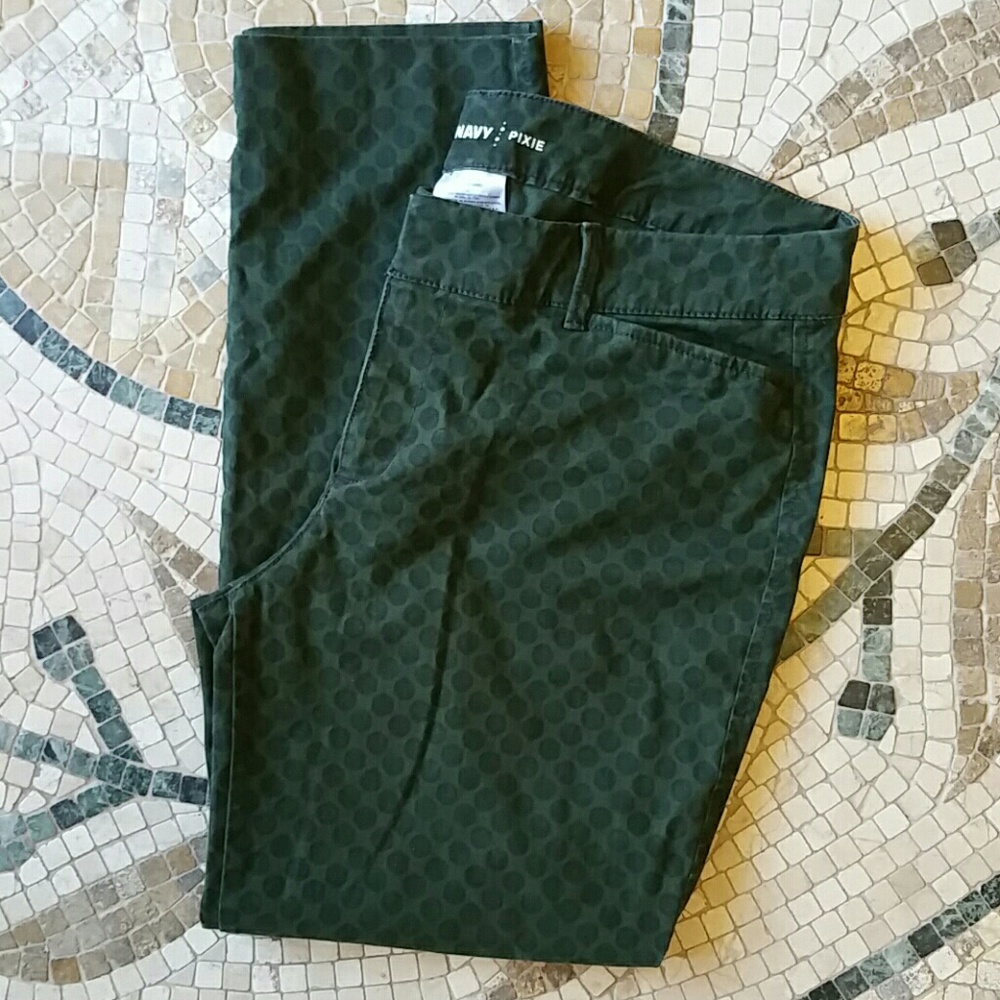 Old Navy, Green slacks, 10 regular, Pixie style